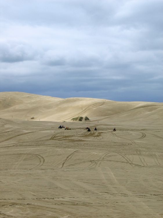 atv on dunes